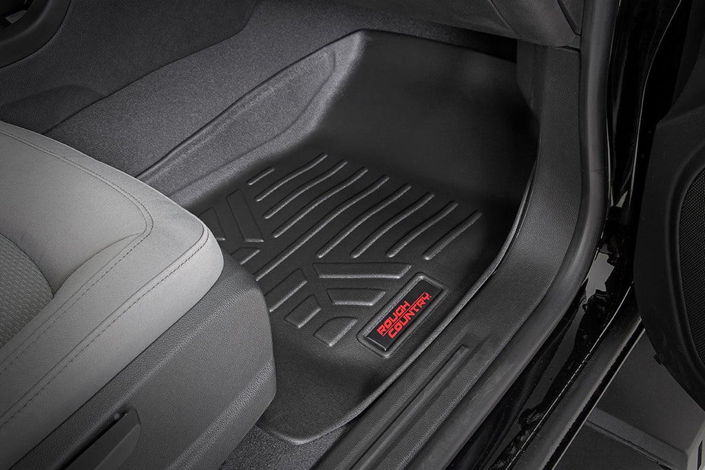 Floor Mats FR & RR Crew Chevy/GMC Canyon/Colorado 2WD/4WD (2015-2022) Rough Country