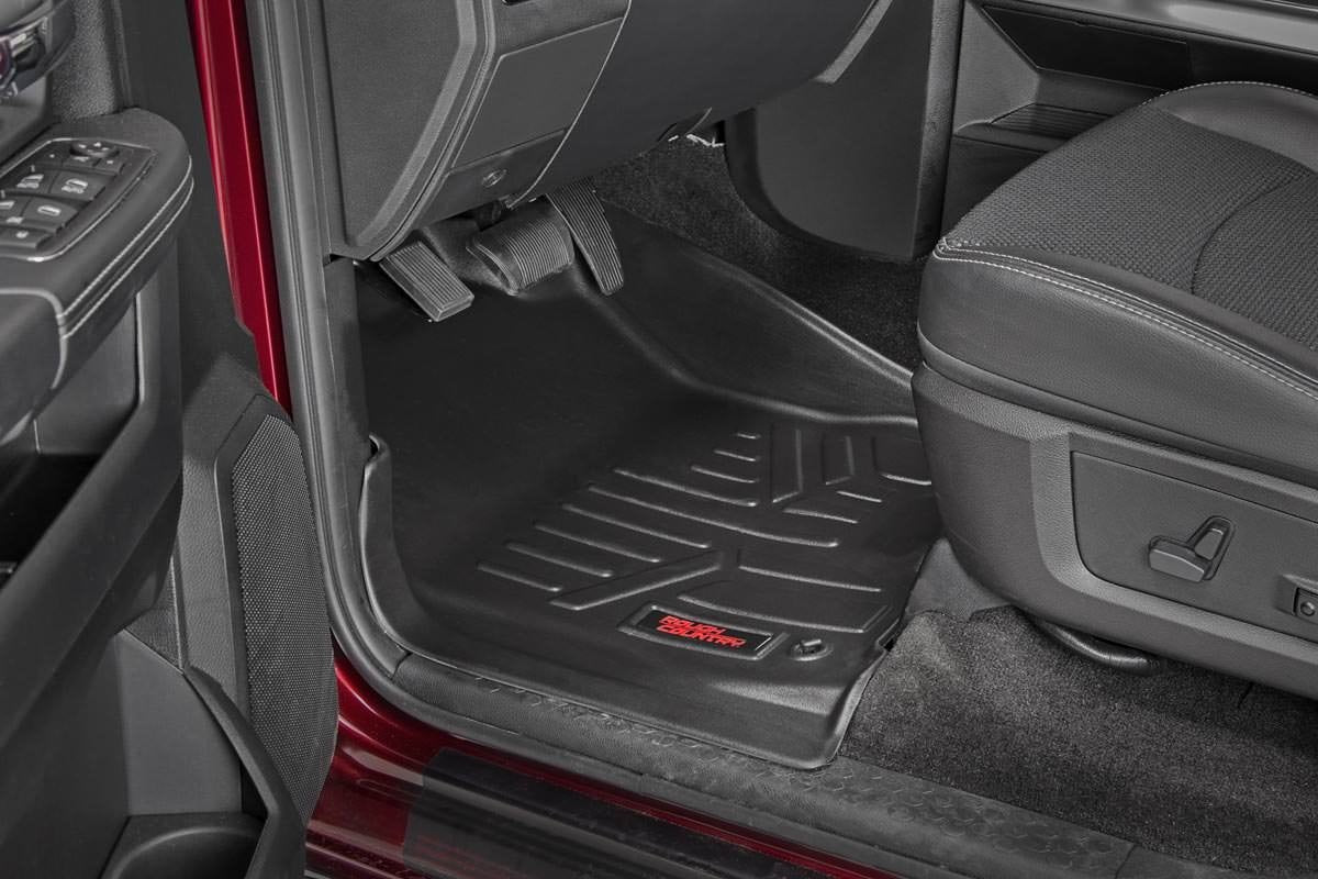 Heavy Duty Floor Mats Front-12-18 Dodge RAM Regular/Quad Cab Rough Country
