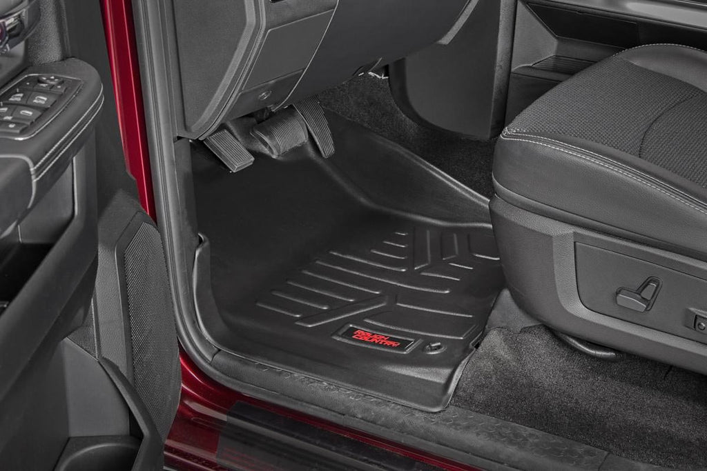 Heavy Duty Floor Mats [Front] - For 12-18 Dodge Ram, Crew/ Mega Cab Rough Country
