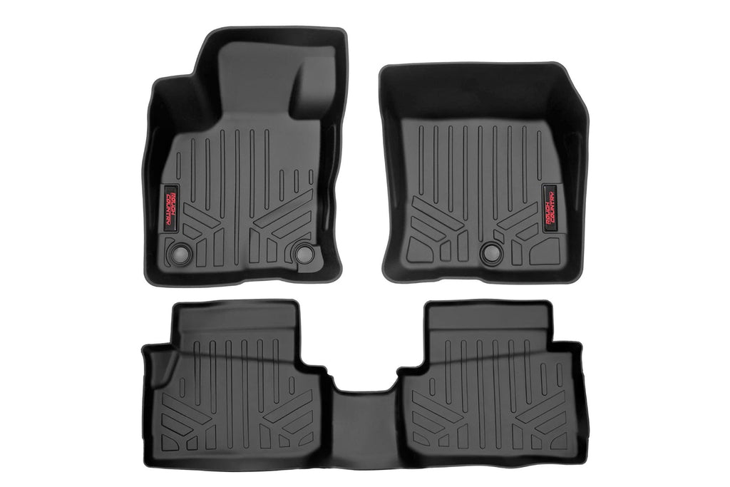 Floor Mats Front and Rear Ford Maverick Hybrid 2WD/4WD (2022-2026) Rough Country