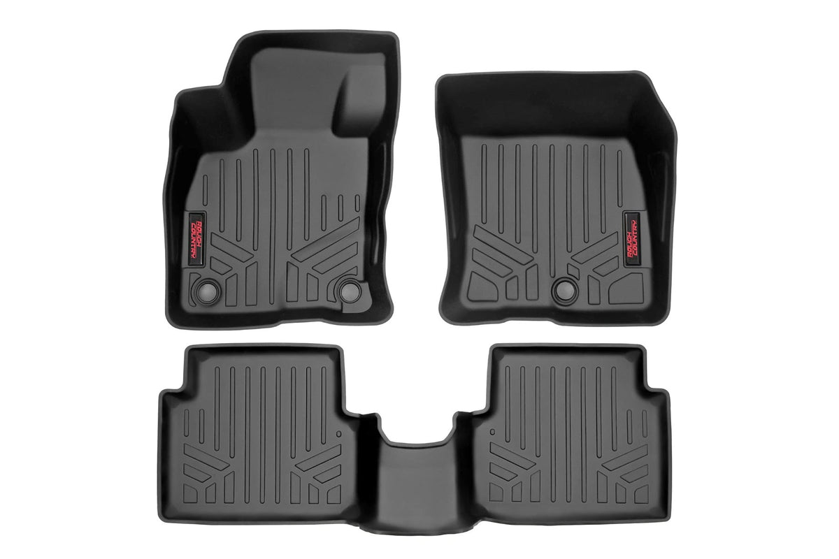 Floor Mats Front and Rear Ford Maverick EcoBoost 2WD/4WD (2022-2026) Rough Country