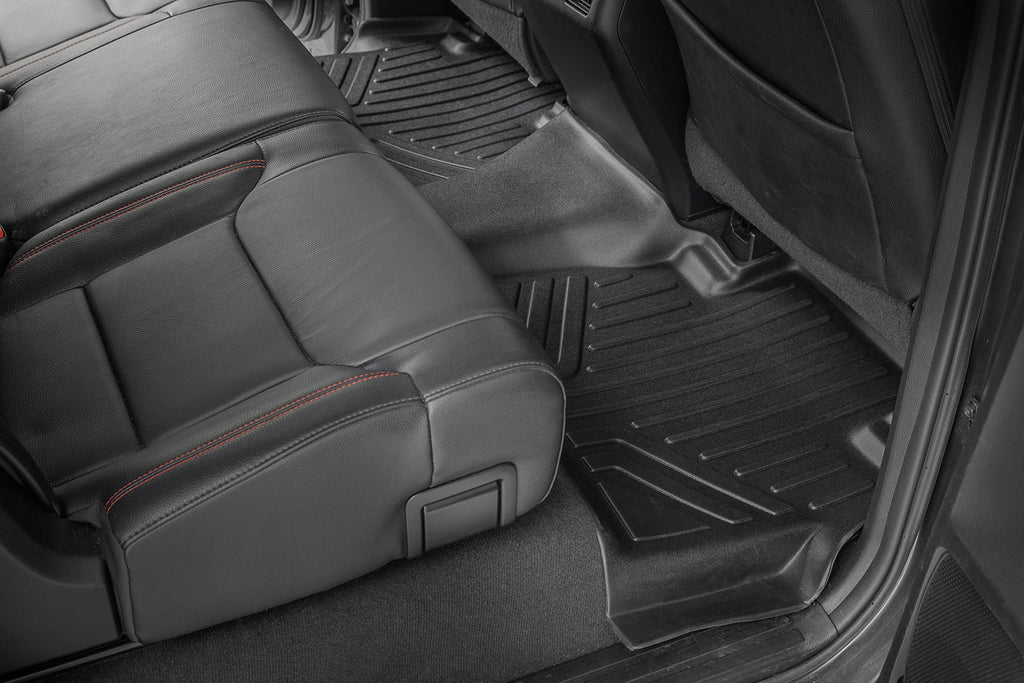 Floor Mats FR & RR CrewMax Toyota Tundra 2WD/4WD (2014-2021) Rough Country