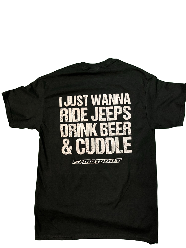 Motobilt Ride Jeeps Cuddle T Shirt Black