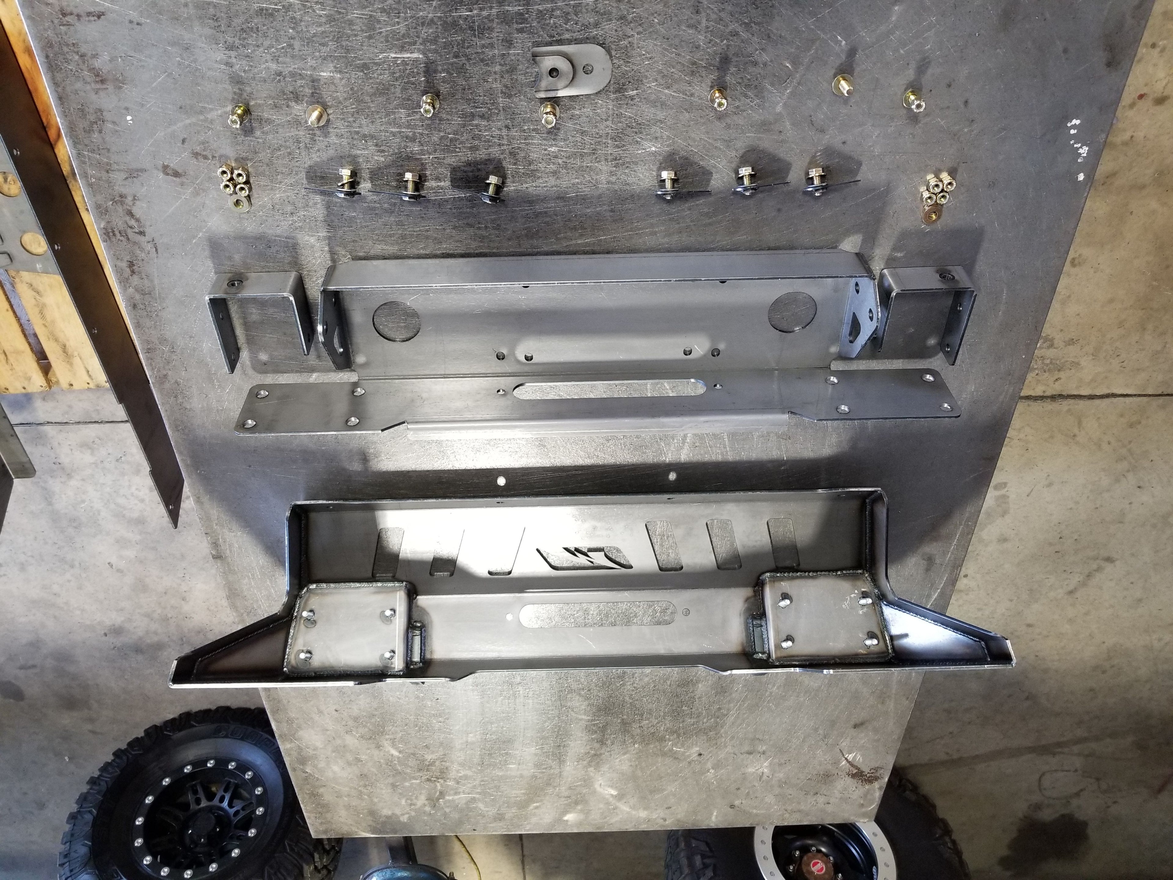Jeep JK Front Bumper 07-18 Wrangler JK Crusher Series Bare Steel Motobilt