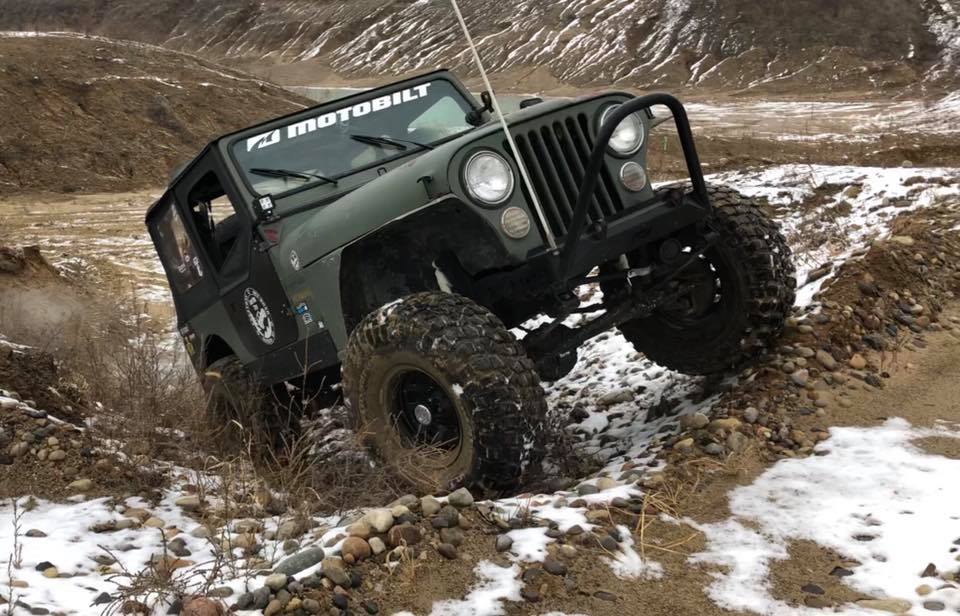Jeep CJ Front Stubby Bumper Bare Steel Motobilt