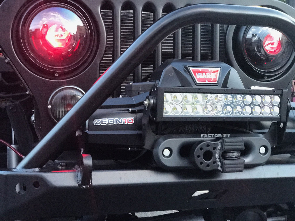 Jeep CJ Mid Width Front Bumper Bare Steel Motobilt