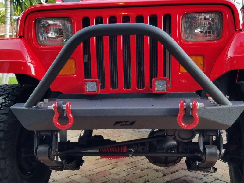 Jeep YJ / TJ / LJ Mid-Width Front Bumper Bare Steel Motobilt