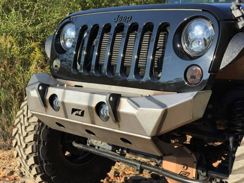 Jeep JK Front Bumper 07-18 Wrangler JK The Hammer Series Bare Steel Motobilt