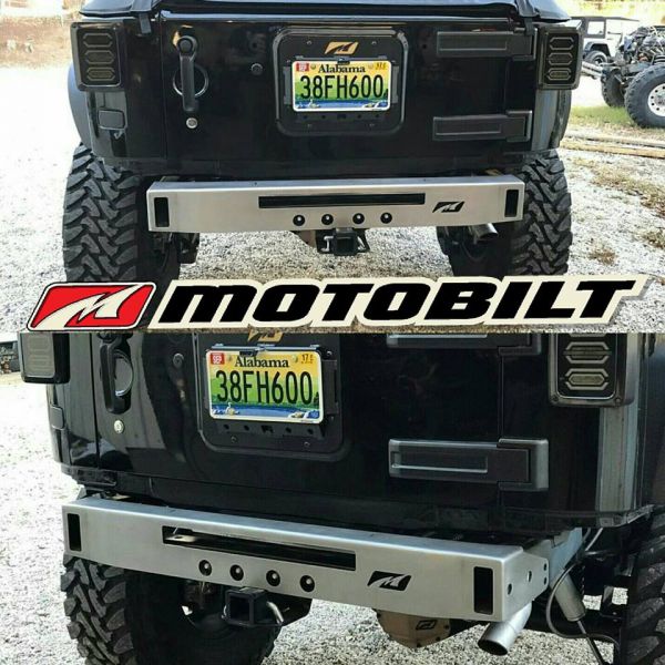 Jeep JK Micro Rear Bumper 07-18 Wrangler JK Bare Steel Motobilt