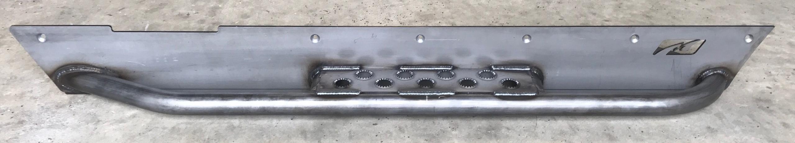 Jeep YJ Rocker Guards For Competition Corners 87-95 Wrangler YJ Bare Steel Motobilt