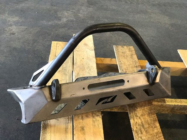 Jeep YJ TJ LJ Front Bumper Bare Steel Motobilt