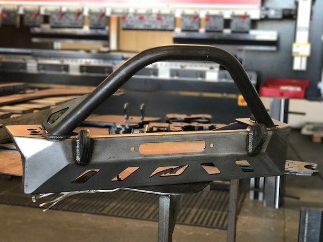 Jeep YJ TJ LJ Front Bumper Bare Steel Motobilt