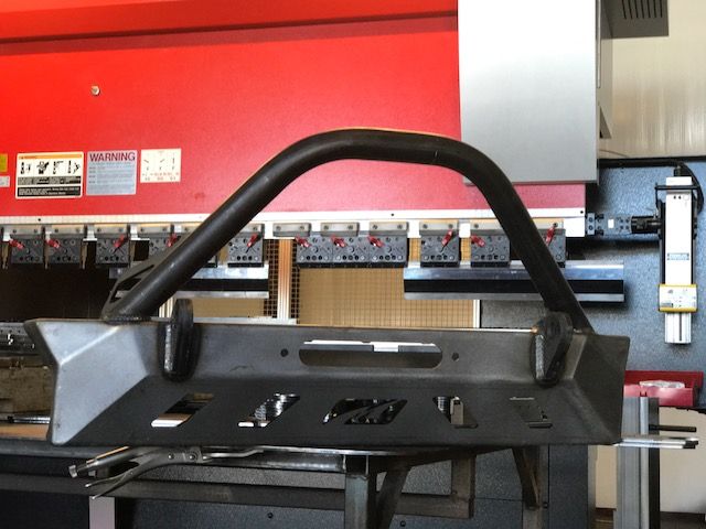 Jeep YJ TJ LJ Front Bumper Bare Steel Motobilt
