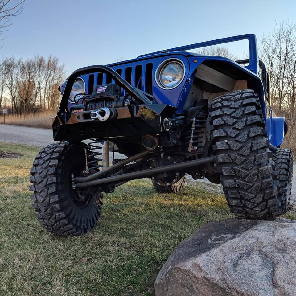 Jeep YJ TJ LJ Front Bumper Bare Steel Motobilt