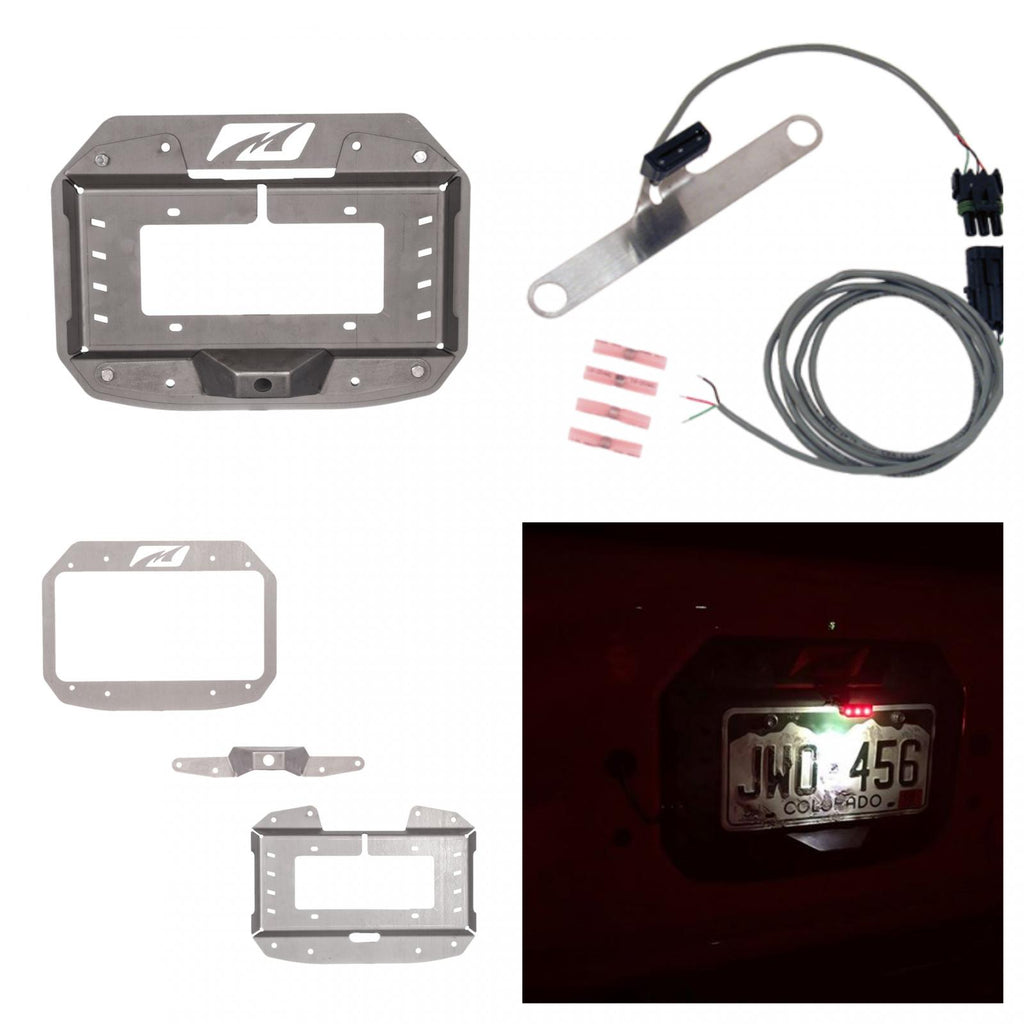 Jeep JL Spare Tire Delete Tag Mount and Tag Light 2018 Wrangler JL Motobilt
