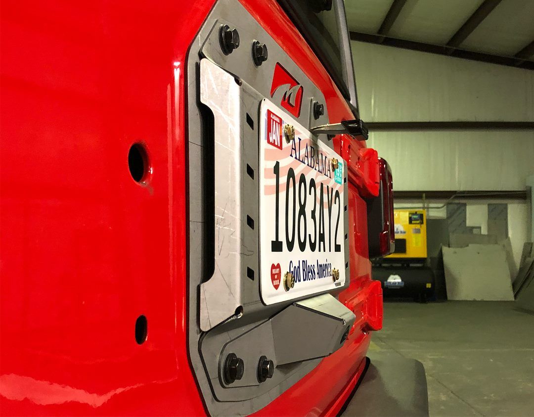 Jeep JL Spare Tire Delete Tag Mount and Tag Light 2018 Wrangler JL Motobilt