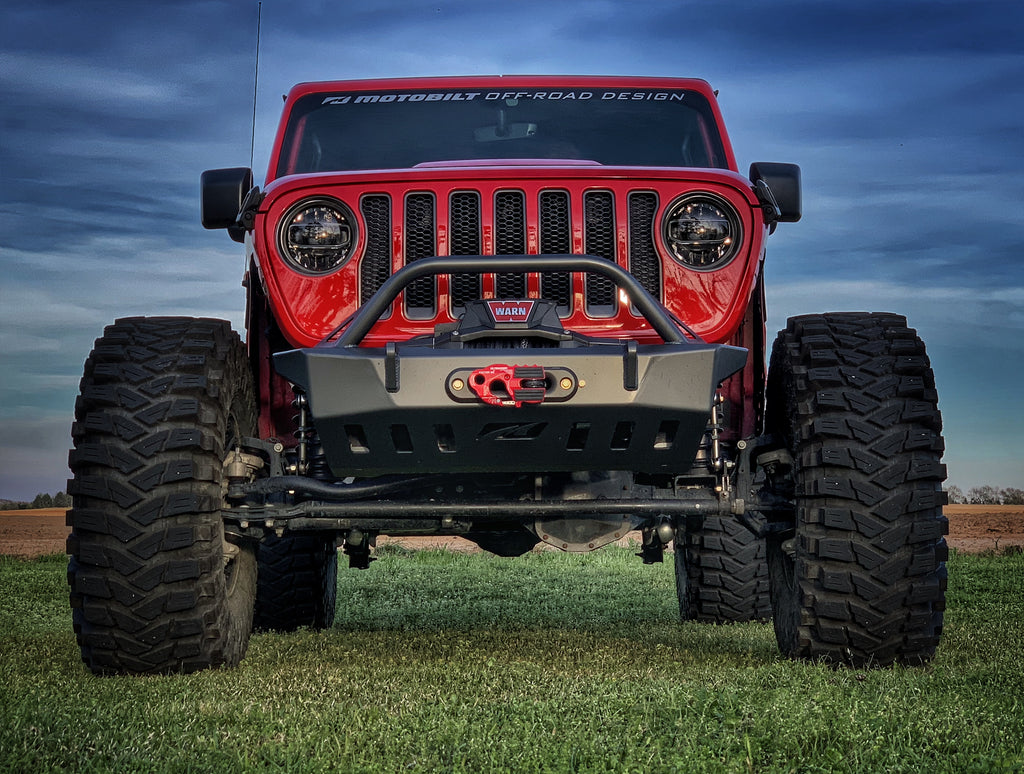 Jeep JL Front Bumper W/Bull Bar Crusher 2018 Wrangler JL Motobilt