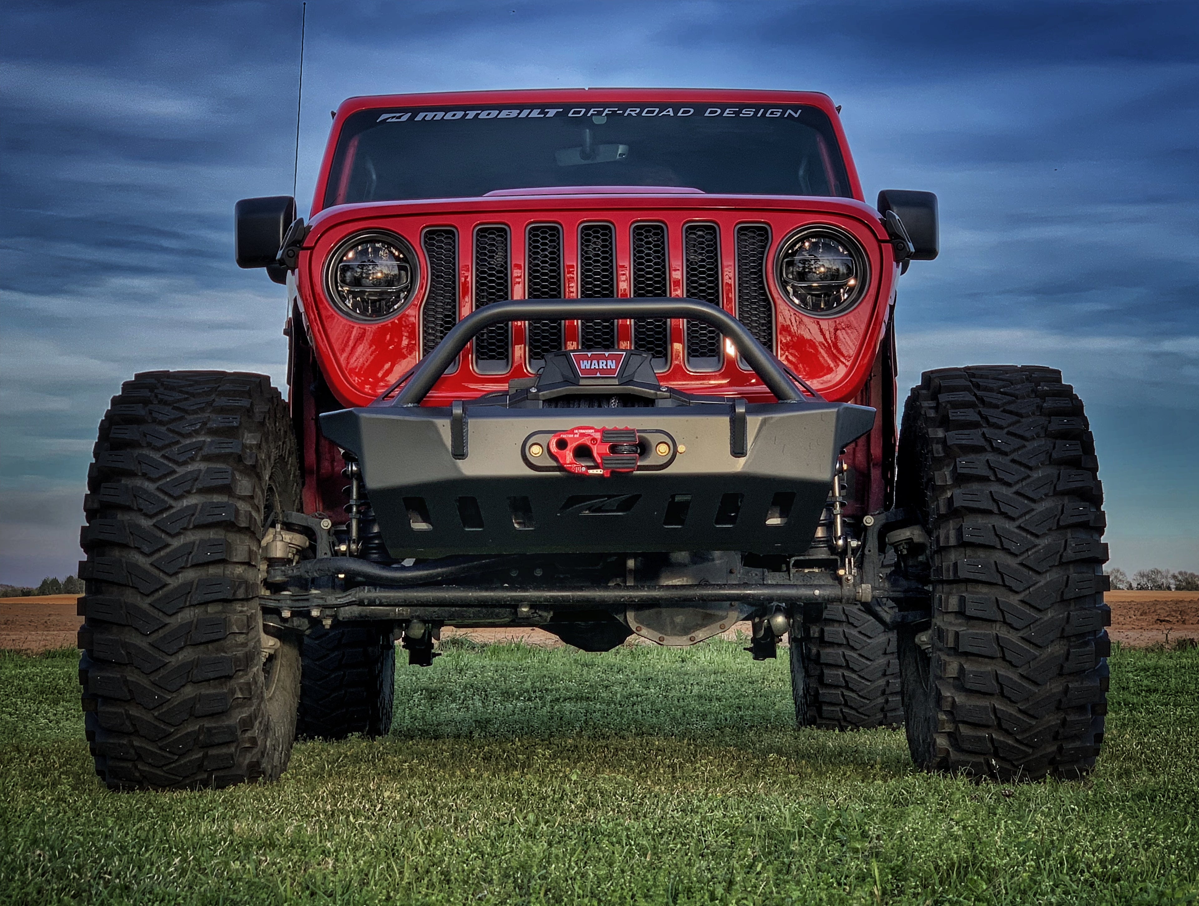 Jeep JL Front Bumper W/Bull Bar Crusher 2018 Wrangler JL Motobilt