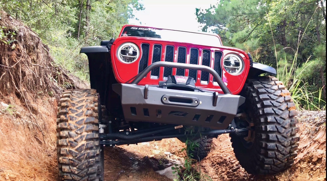 Jeep JL Front Bumper W/Bull Bar Crusher 2018 Wrangler JL Motobilt