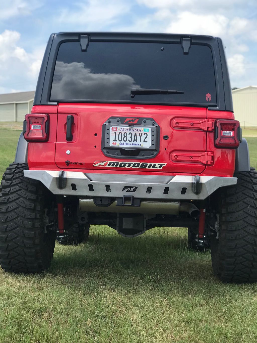 Jeep JL Rear Bumper Crusher With Spare Tire Cut Out 2018 Wrangler JL Motobilt