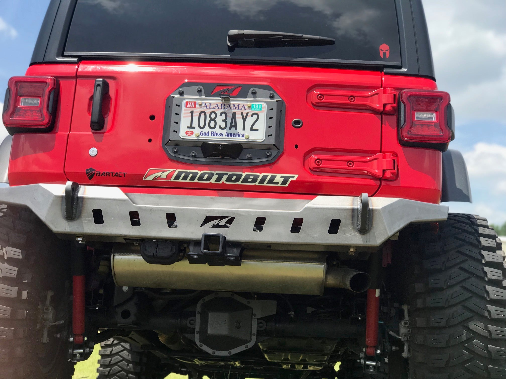 Jeep JL Rear Bumper Crusher With Spare Tire Cut Out 2018 Wrangler JL Motobilt