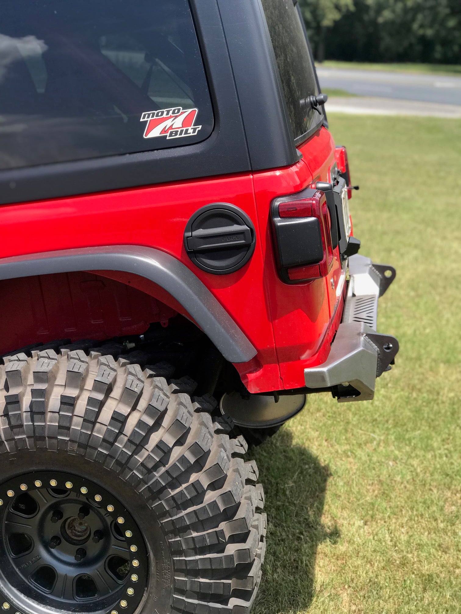 Jeep JL Rear Bumper Crusher With Spare Tire Cut Out 2018 Wrangler JL Motobilt