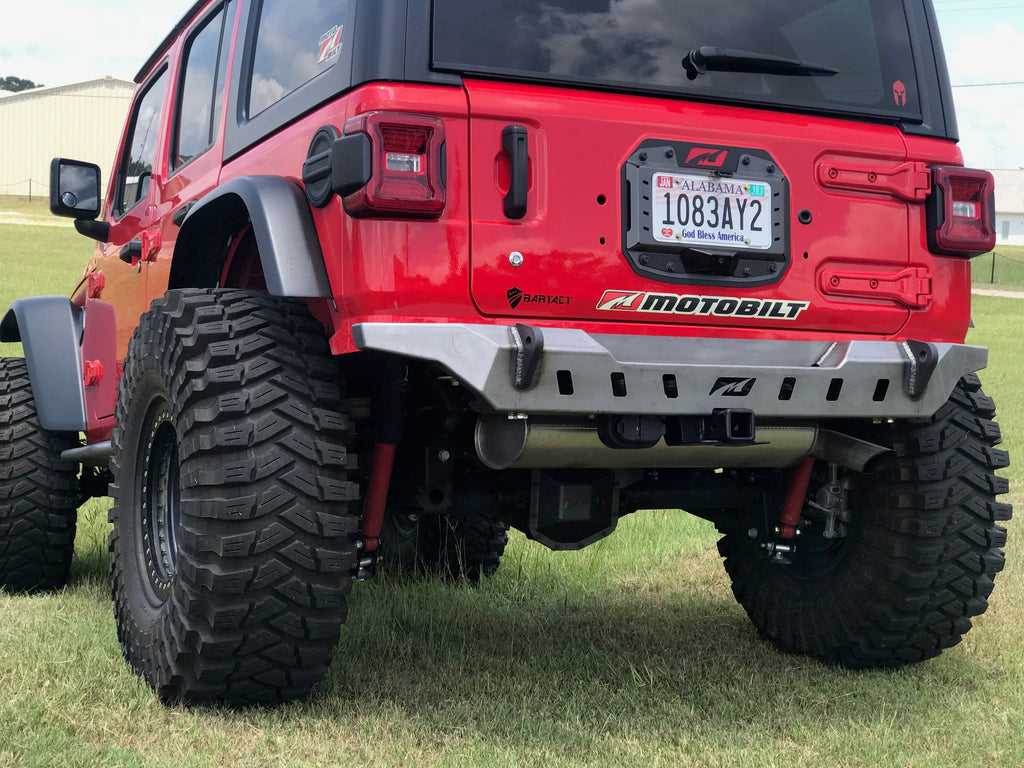 Jeep JL Rear Bumper Crusher With Spare Tire Cut Out 2018 Wrangler JL Motobilt
