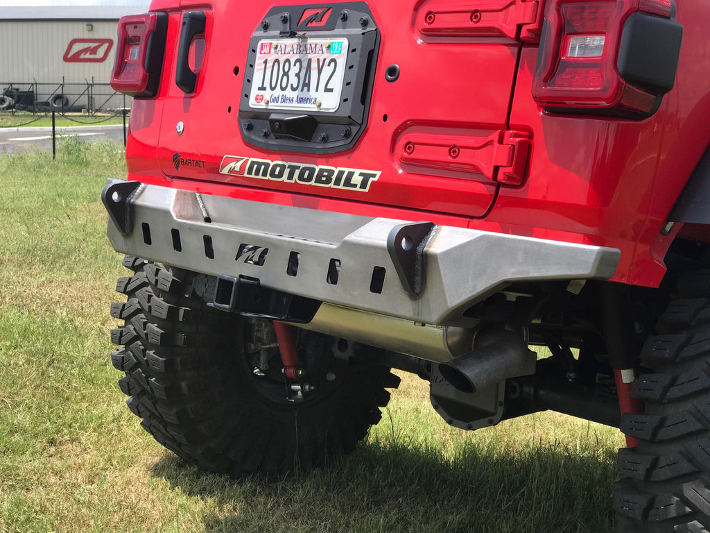 Jeep JL Rear Bumper Crusher With Spare Tire Cut Out 2018 Wrangler JL Motobilt