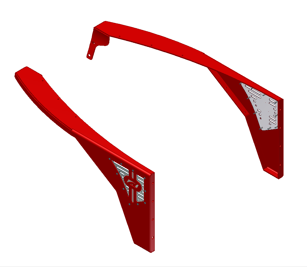 Jeep TJ Fenders 0 Inch Flare Flat Fender 97-06 Wrangler TJ/LJ Pair Motobilt