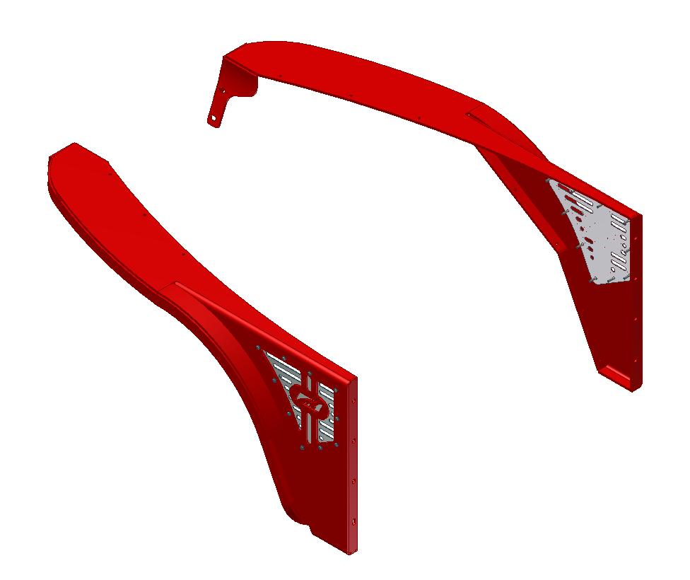 Jeep TJ Fenders 2 Inch Flare Flat Fender 97-06 Wrangler TJ/LJ Pair Motobilt