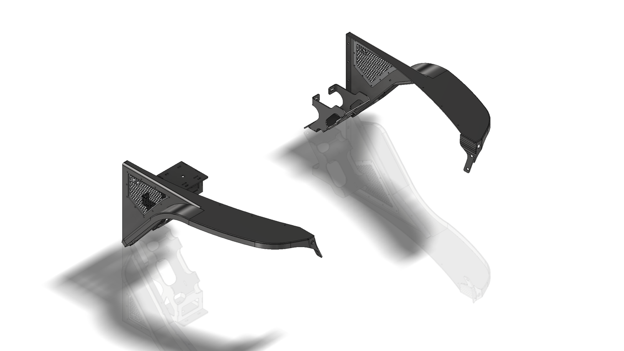 Aluminium Front Fender 4 Inch Flare for Jeep TJ/LJ Motobilt