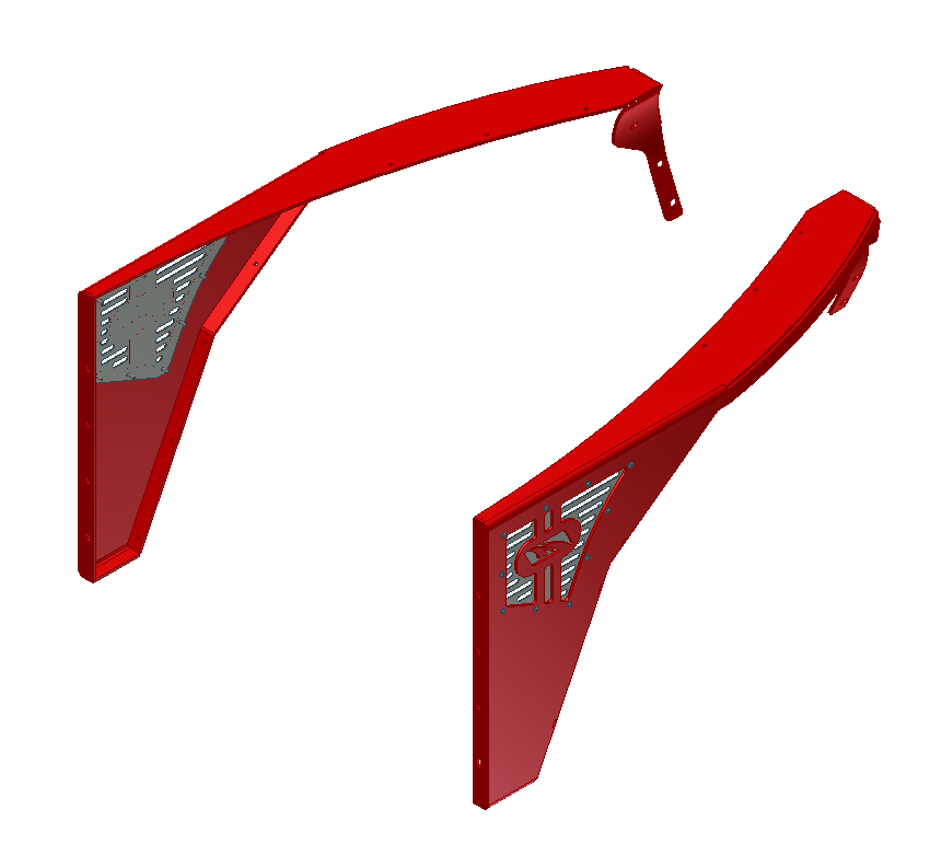 Jeep TJ Fenders 0 Inch Flare High Line 97-06 Wrangler TJ/LJ Pair Motobilt