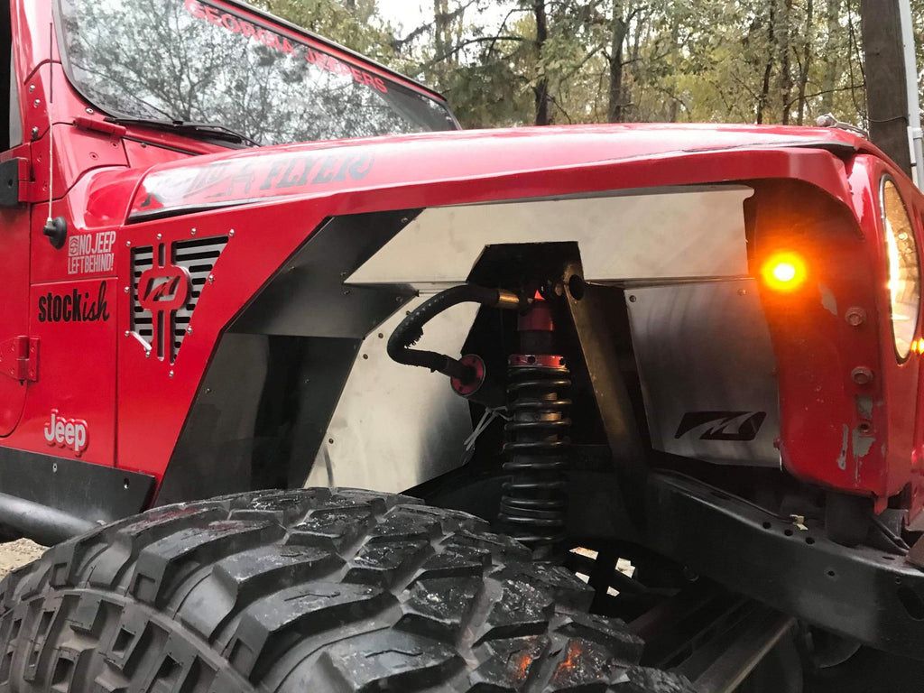 Jeep TJ Fenders 0 Inch Flare High Line 97-06 Wrangler TJ/LJ Pair Motobilt