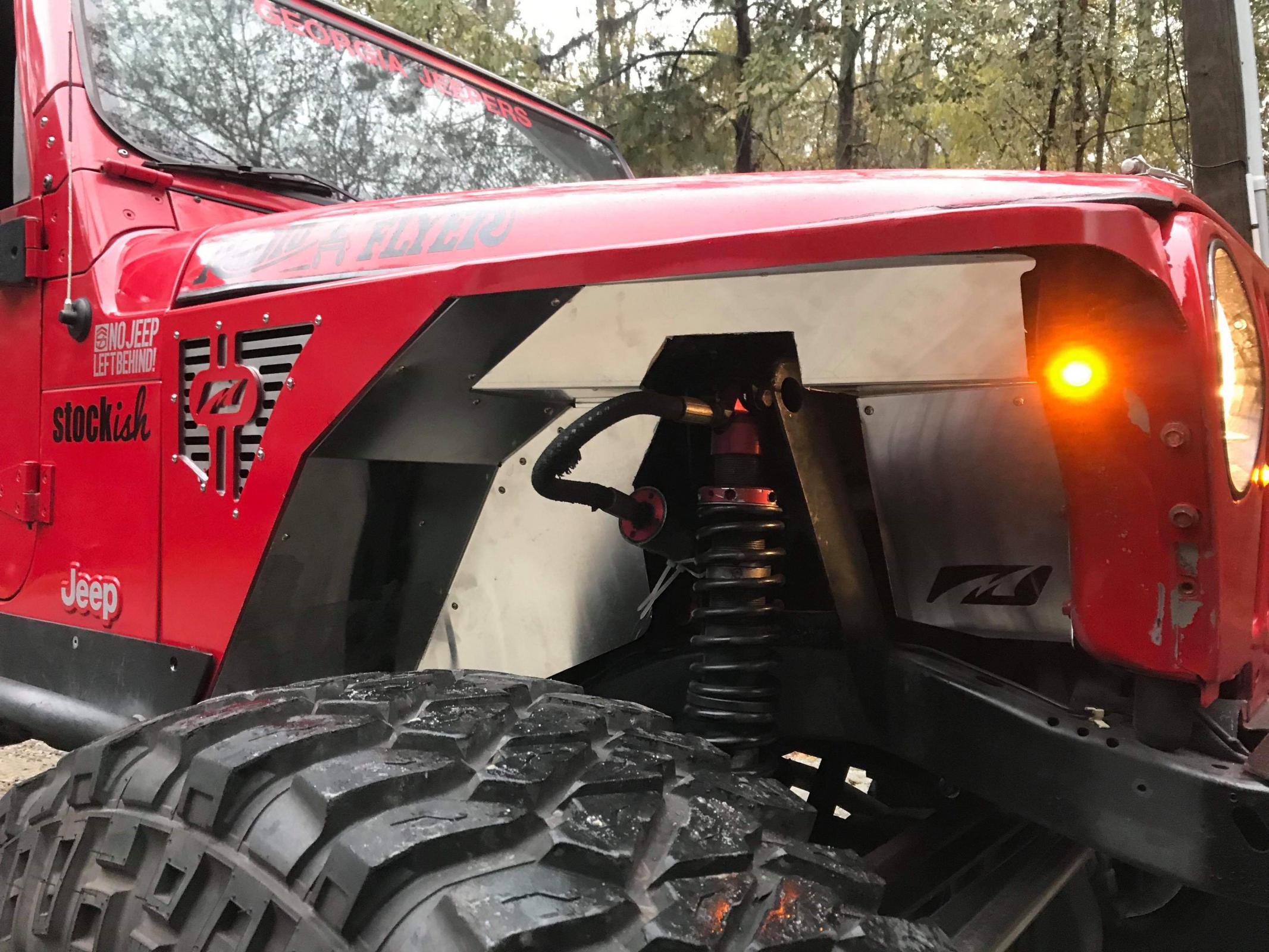 Jeep TJ Fenders 0 Inch Flare High Line 97-06 Wrangler TJ/LJ Pair Motobilt
