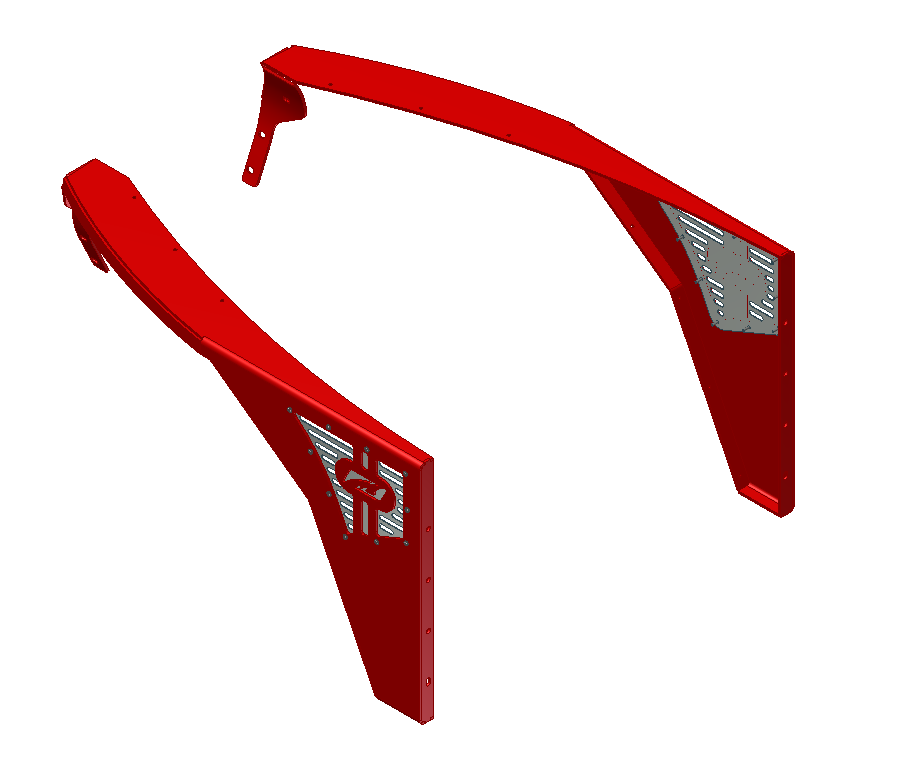 Jeep TJ Fenders 0 Inch Flare High Line 97-06 Wrangler TJ/LJ Pair Motobilt