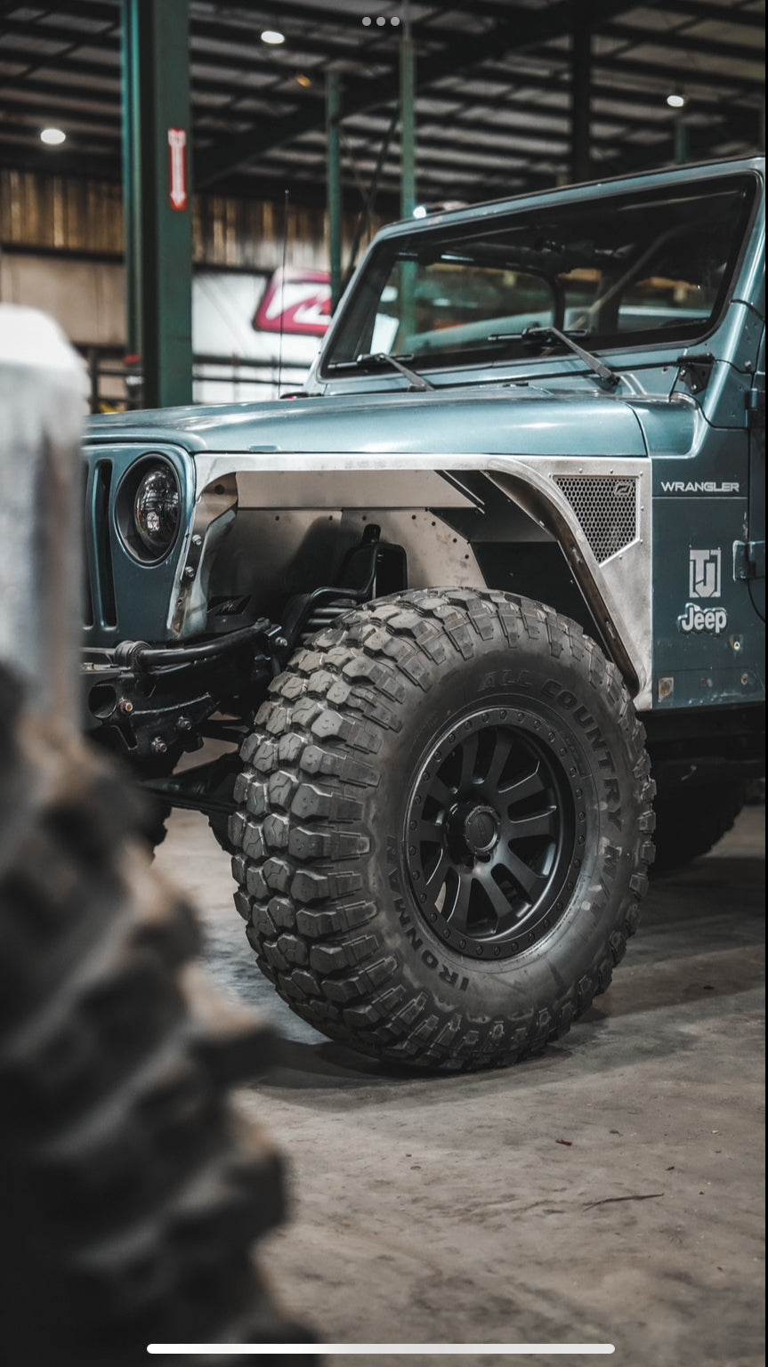 Aluminium Highline Front Fenders 2 Inch Flare for Jeep TJ/LJ Motobilt