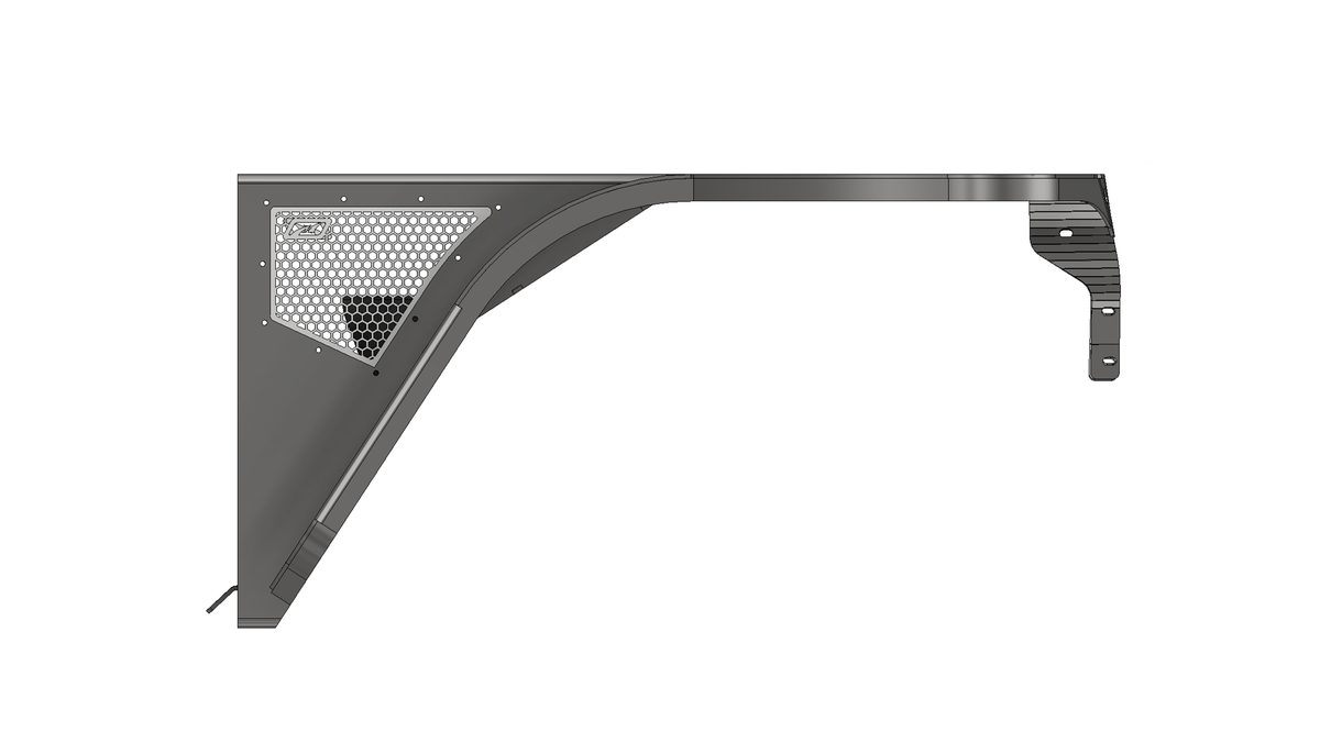 Aluminum Highline Front Fenders 4 Inch Flare for Jeep TJ/LJ Motobilt