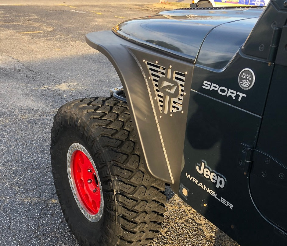Jeep TJ Fenders 4 Inch Flare High Line 97-06 Wrangler TJ/LJ Pair Motobilt
