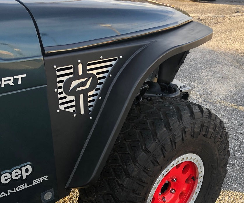 Jeep TJ Fenders 4 Inch Flare High Line 97-06 Wrangler TJ/LJ Pair Motobilt
