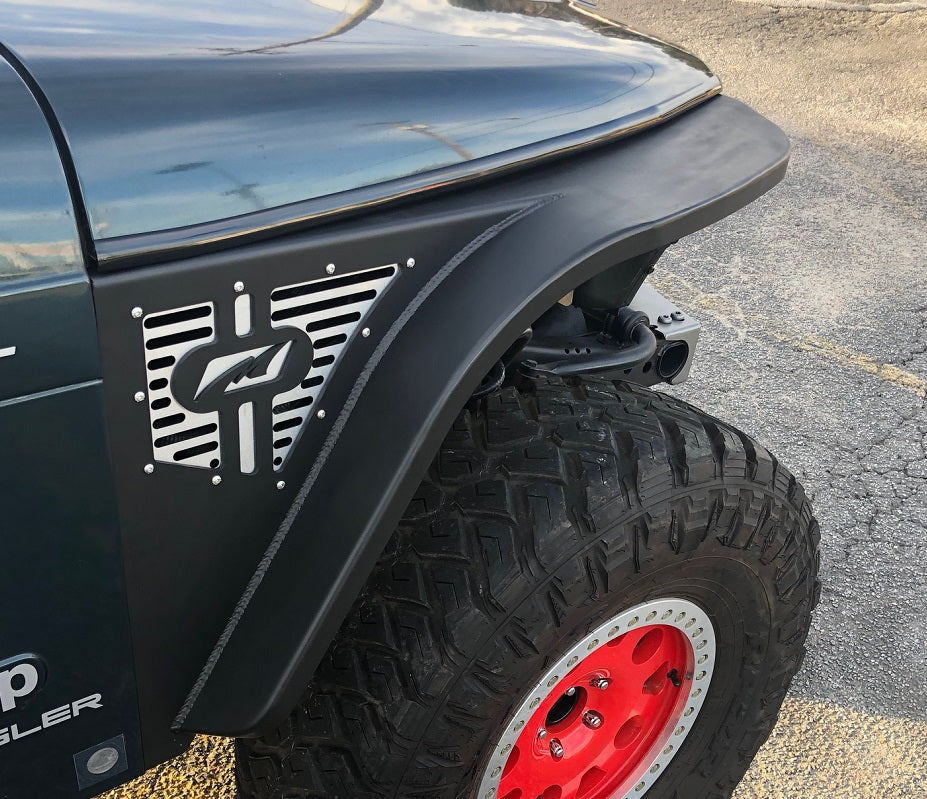 Jeep TJ Fenders 4 Inch Flare High Line 97-06 Wrangler TJ/LJ Pair Motobilt
