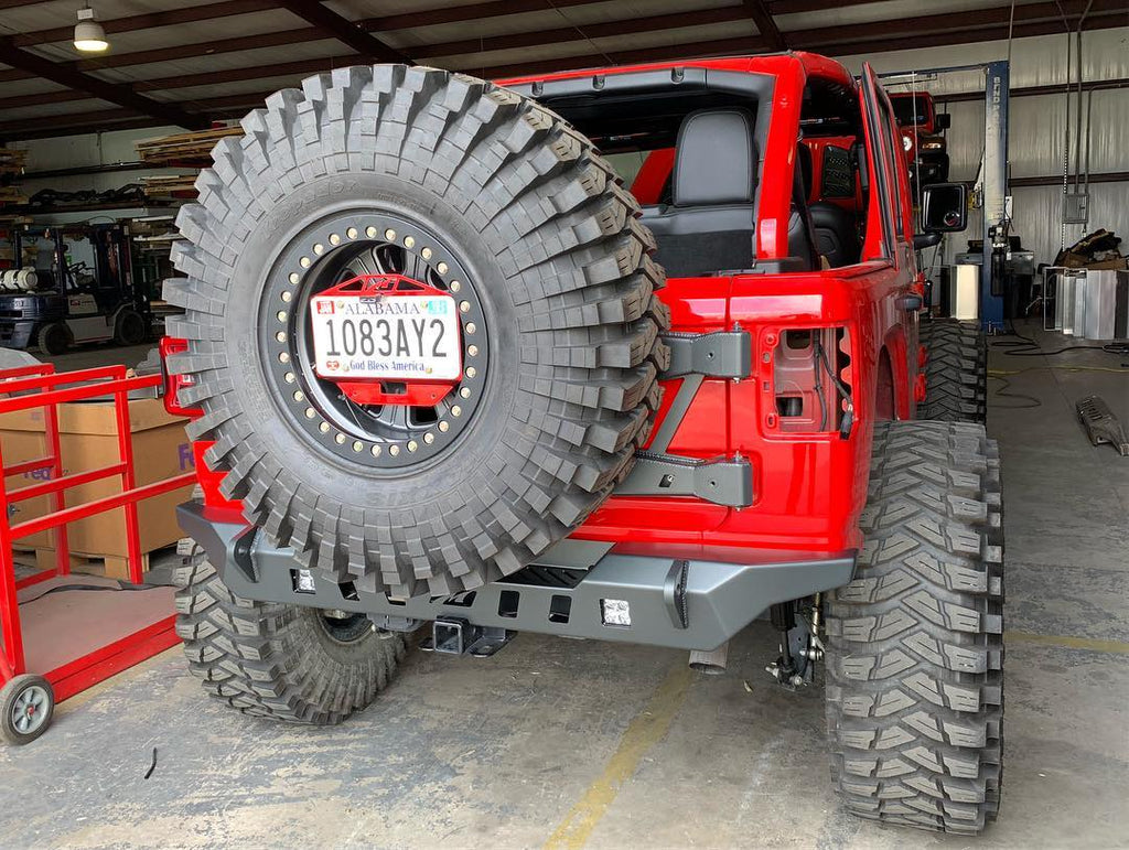 Jeep JL Tire Carrier 18 + Wrangler JL Up To 40 Inch Tire Motobilt