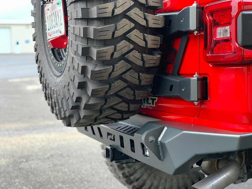 Jeep JL Tire Carrier 18 + Wrangler JL Up To 40 Inch Tire Motobilt