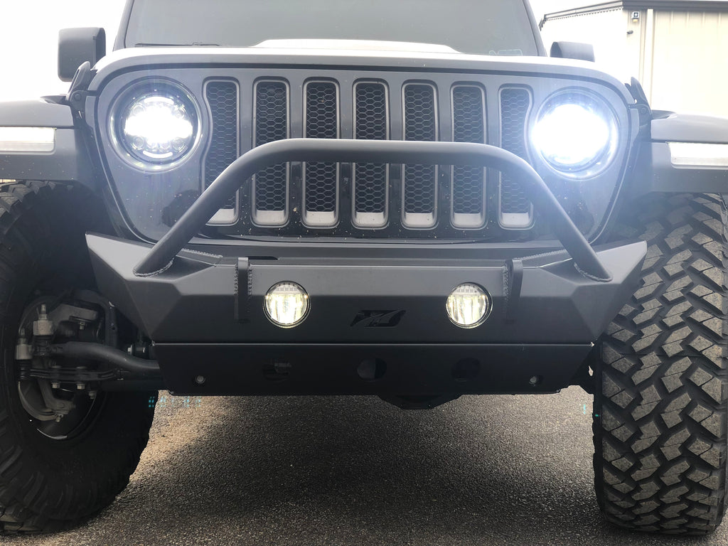 Jeep JL Front Bumper W/Stinger/Skid Plate 18+ Wrangler JL The Hammer Series Motobilt