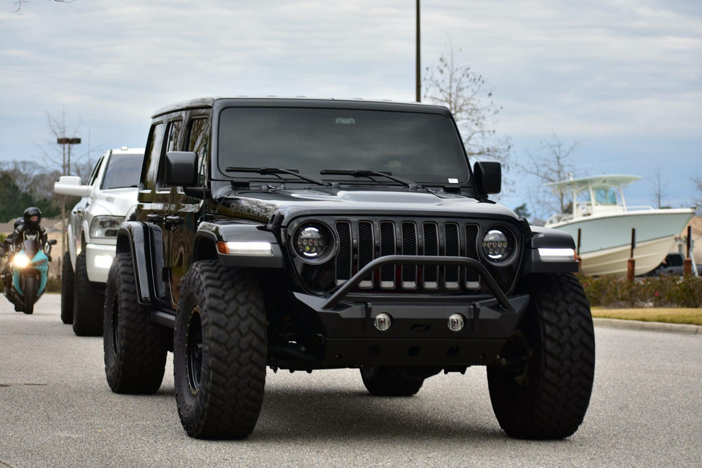 Jeep JL Front Bumper W/Stinger/Skid Plate 18+ Wrangler JL The Hammer Series Motobilt