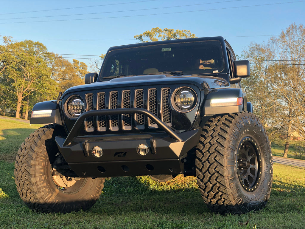 Jeep JL Front Bumper W/Stinger/Skid Plate 18+ Wrangler JL The Hammer Series Motobilt