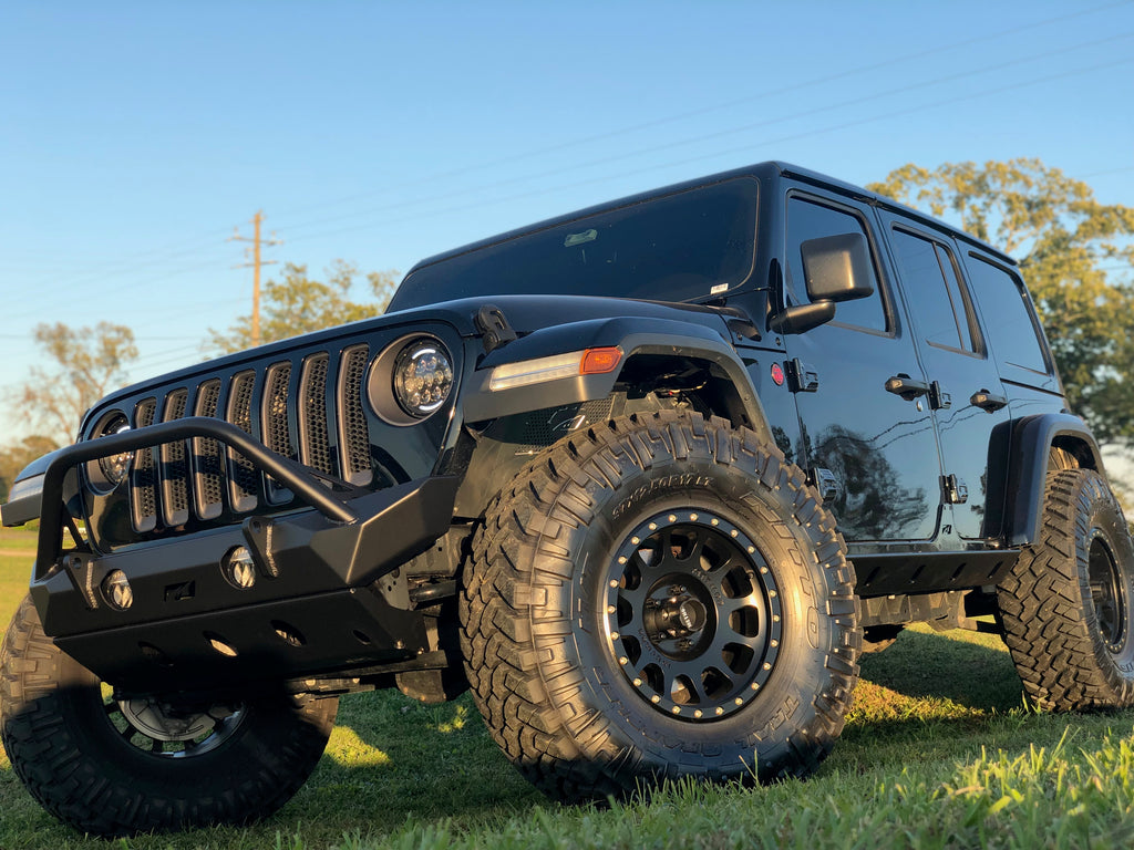 Jeep JL Front Bumper W/Stinger/Skid Plate 18+ Wrangler JL The Hammer Series Motobilt