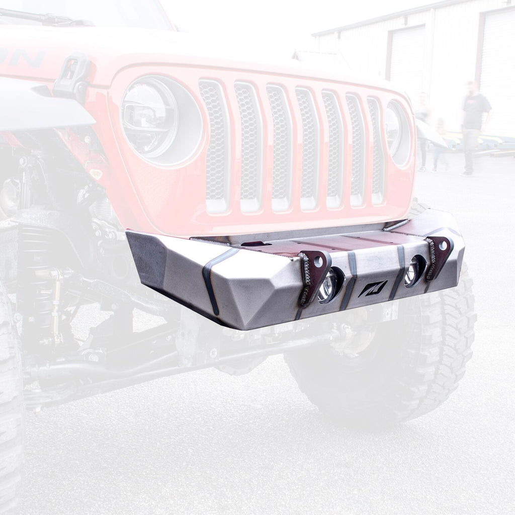 Jeep JL Front Bumper 18+ Wrangler JL W/Fog Light Holes The Hammer Series Motobilt