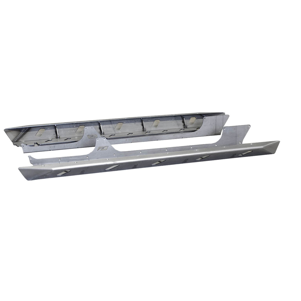 Jeep JL Unlimited Rocker Guards With Step 18 + Wrangler JL Crusher Series Bare Steel Motobilt