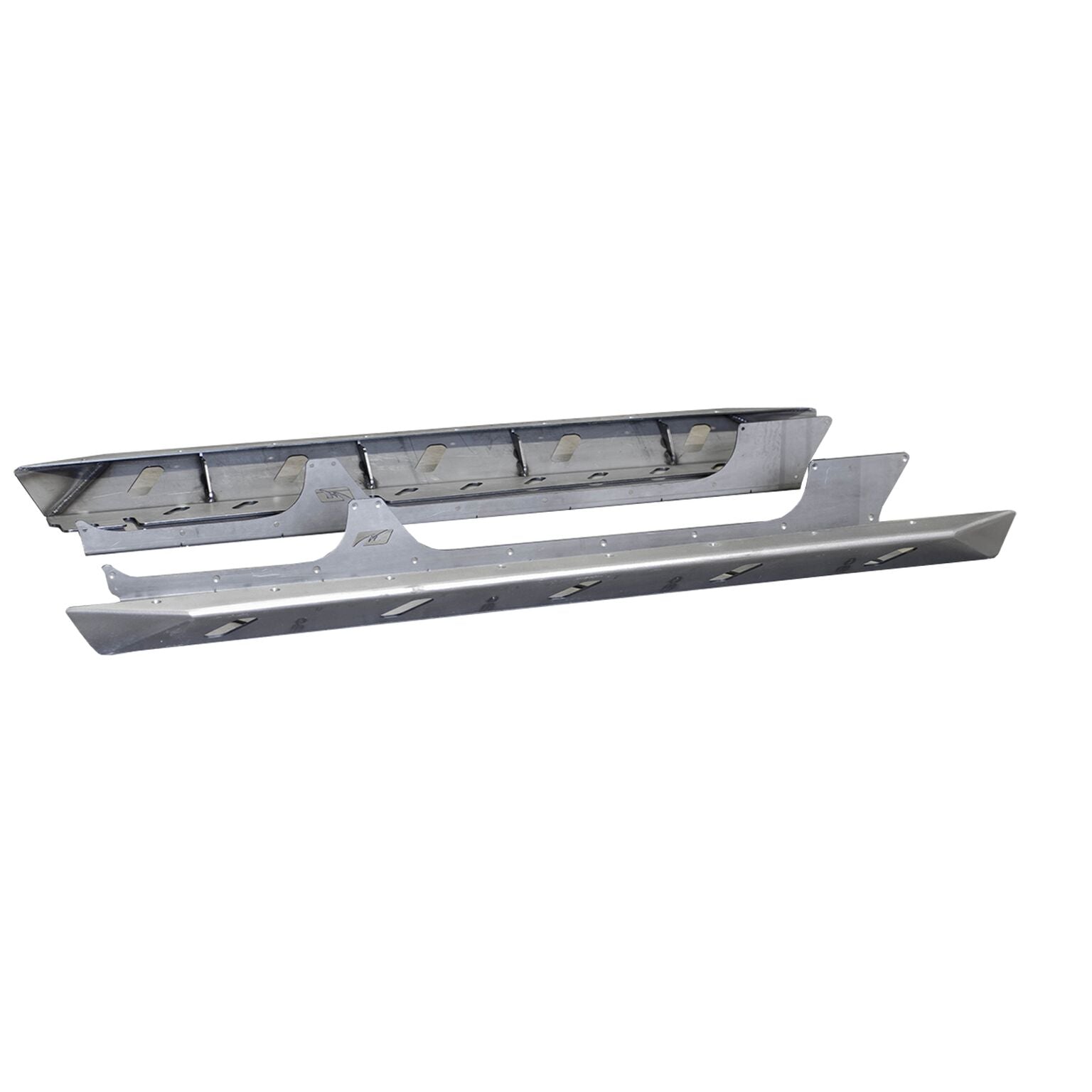 Jeep JL Unlimited Rocker Guards With Step 18 + Wrangler JL Crusher Series Bare Steel Motobilt