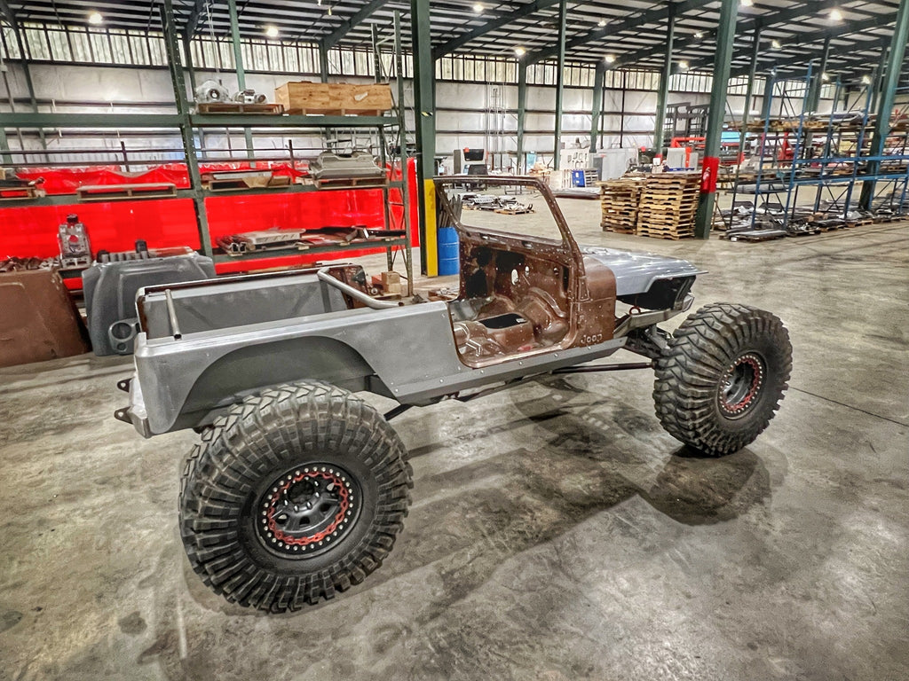 15 inch Stretch Over the Rail Corner Armor for Jeep YJ Motobilt